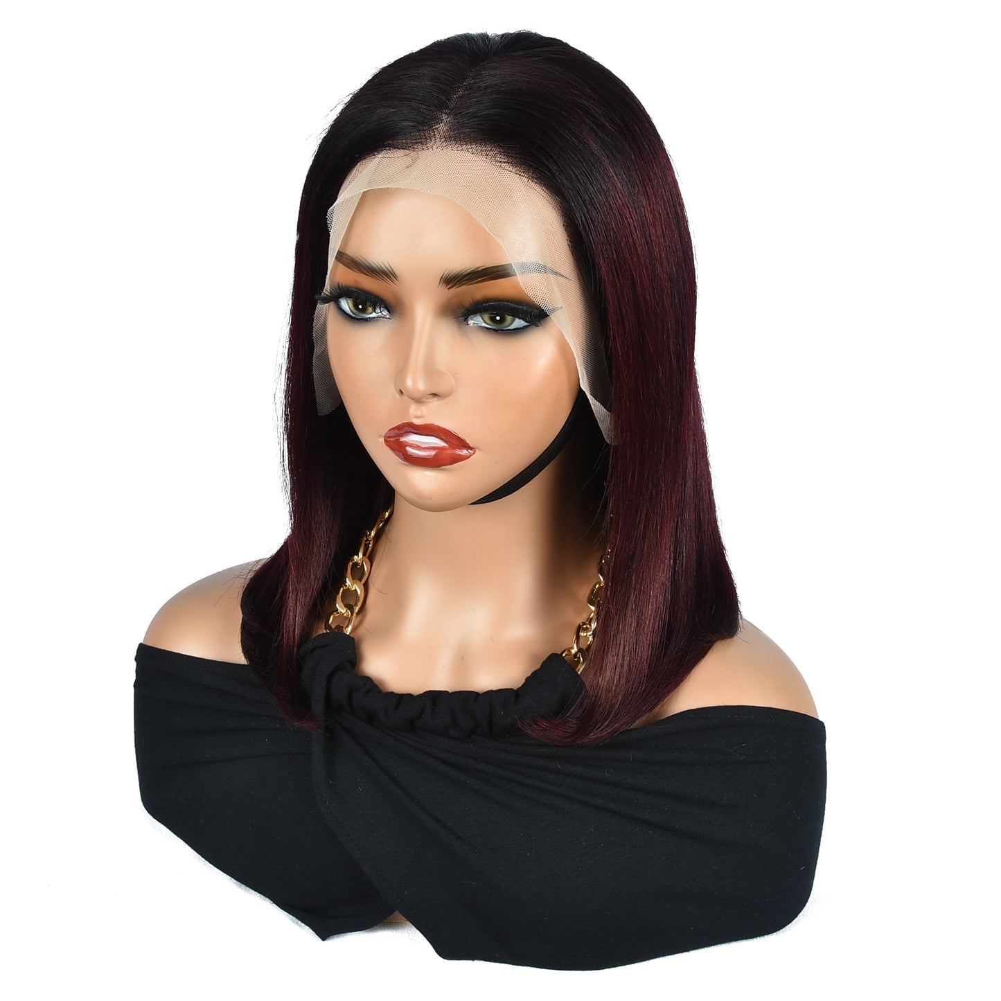 Short Lace Frontal Wig 1B/99J