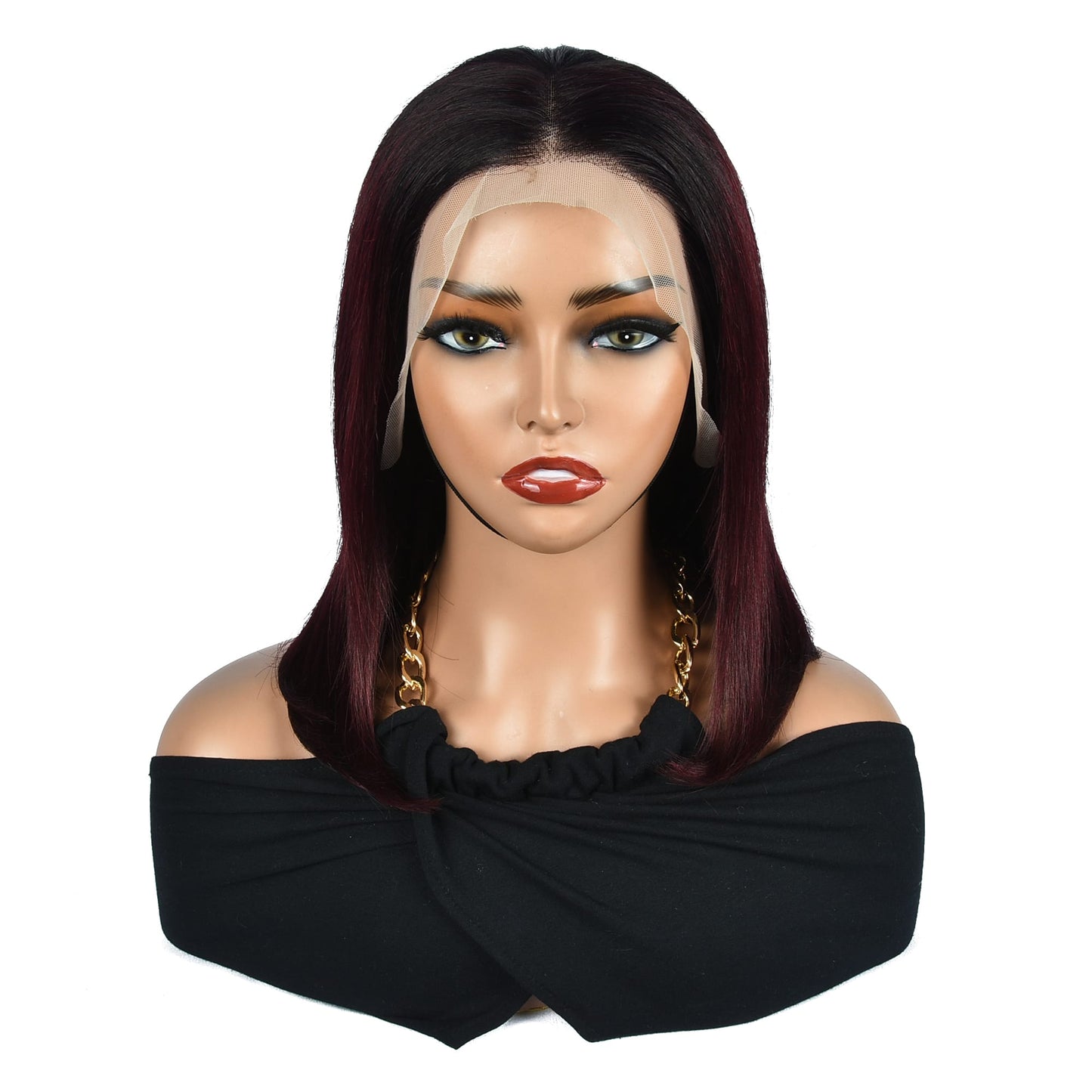 Short Lace Frontal Wig 1B/99J