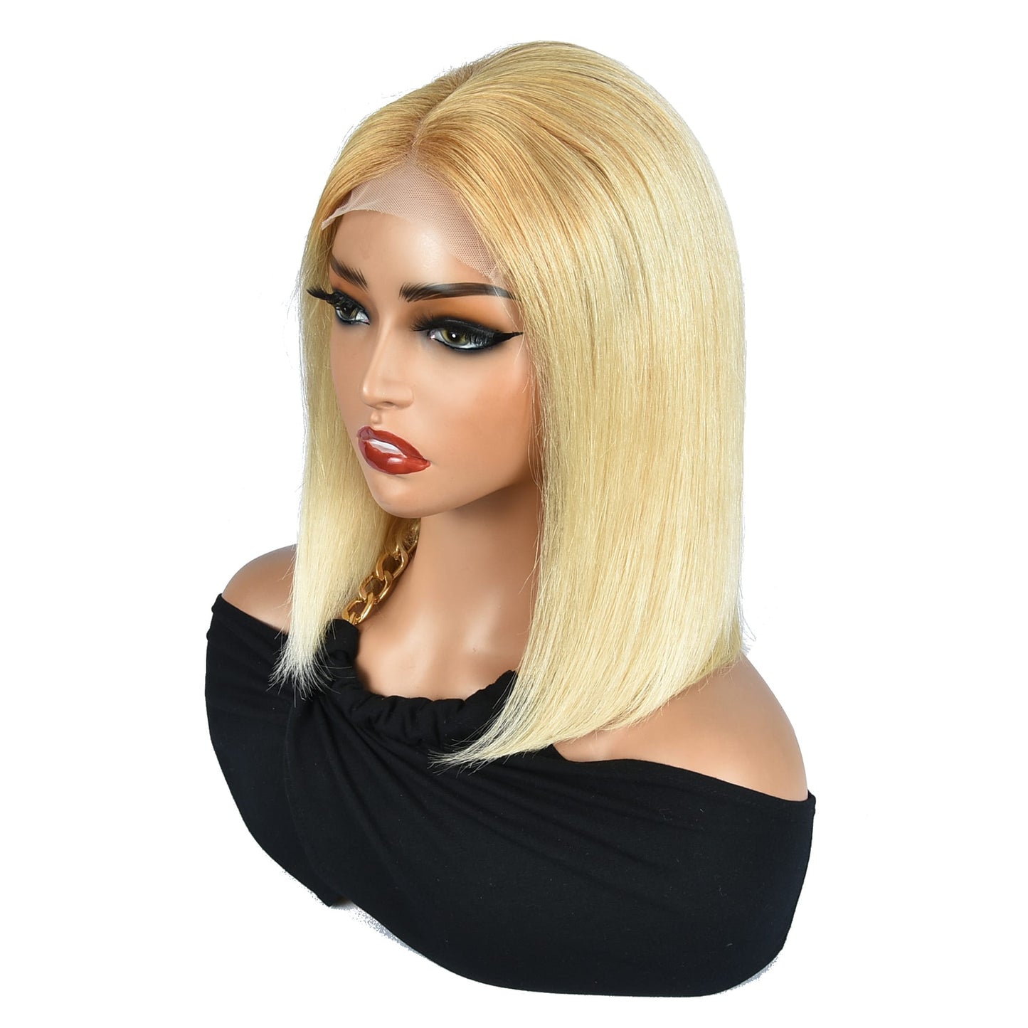 Blonde Lace Frontal Short Wig 27/613