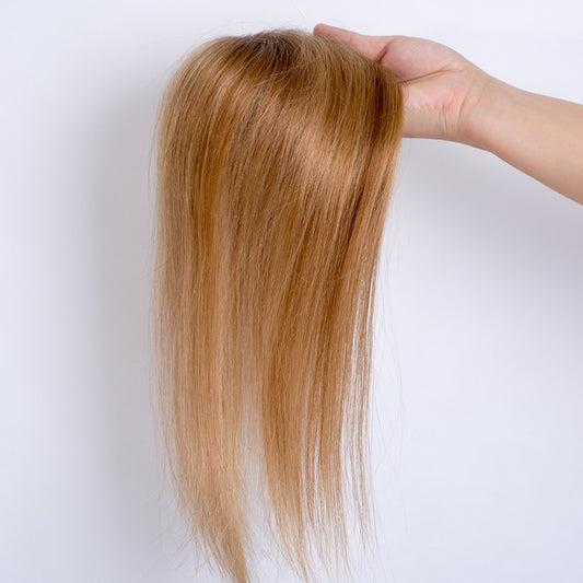 Mono base European human hairtopper Color 14