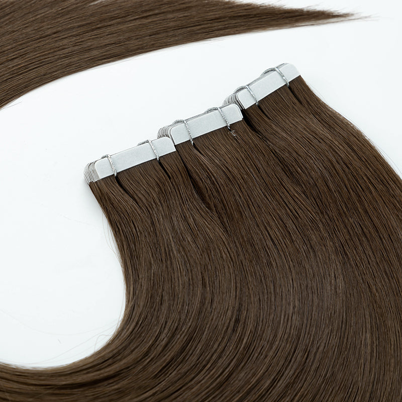 TAPE-IN 22" 50G DARK BROWN #2 NATURAL STRAIGHT