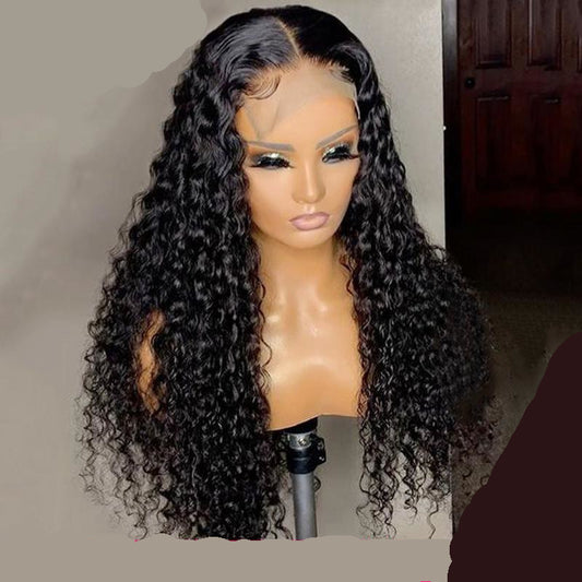 deep wave human hair wig