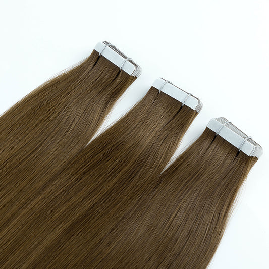 TAPE-IN 22" 50G ASH BROWN #8 NATURAL STRAIGHT