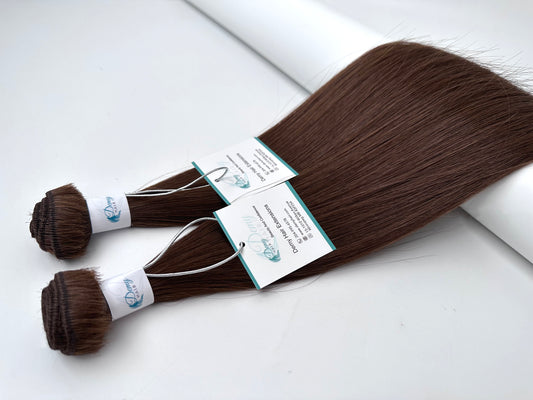 WEFTS 50G CHOCOLATE BROWN #4 NATURAL STRAIGHT