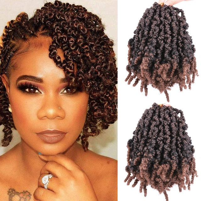 Curly Pre-twisted Spring Twist Hair Passion-10"
