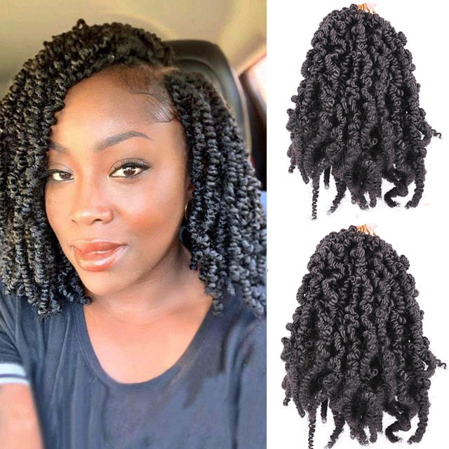 Curly Pre-twisted Spring Twist Hair Passion-10"