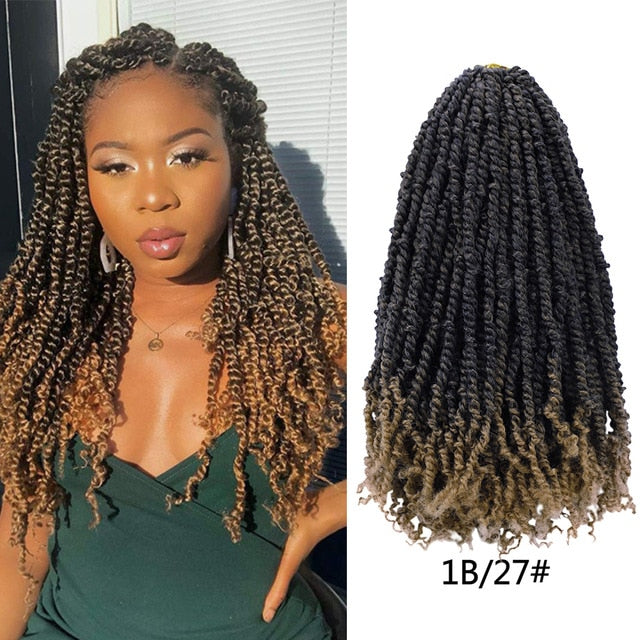 Pre Twisted Passion Twist Crochet Hair 18''