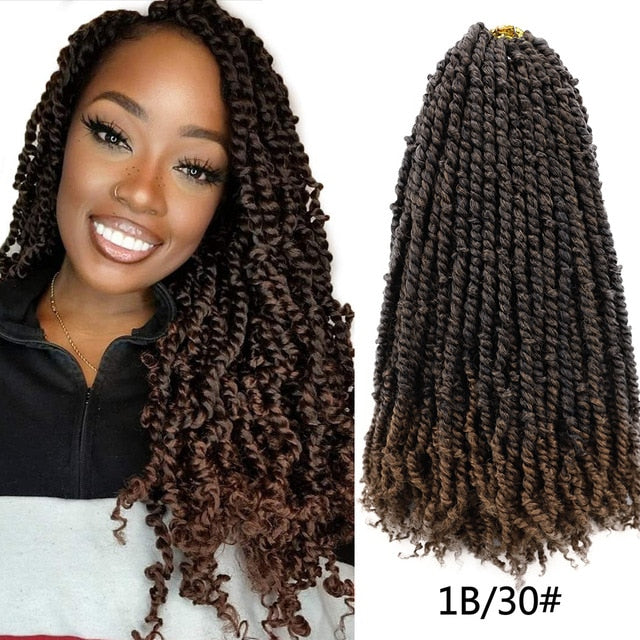 Pre Twisted Passion Twist Crochet Hair 18''